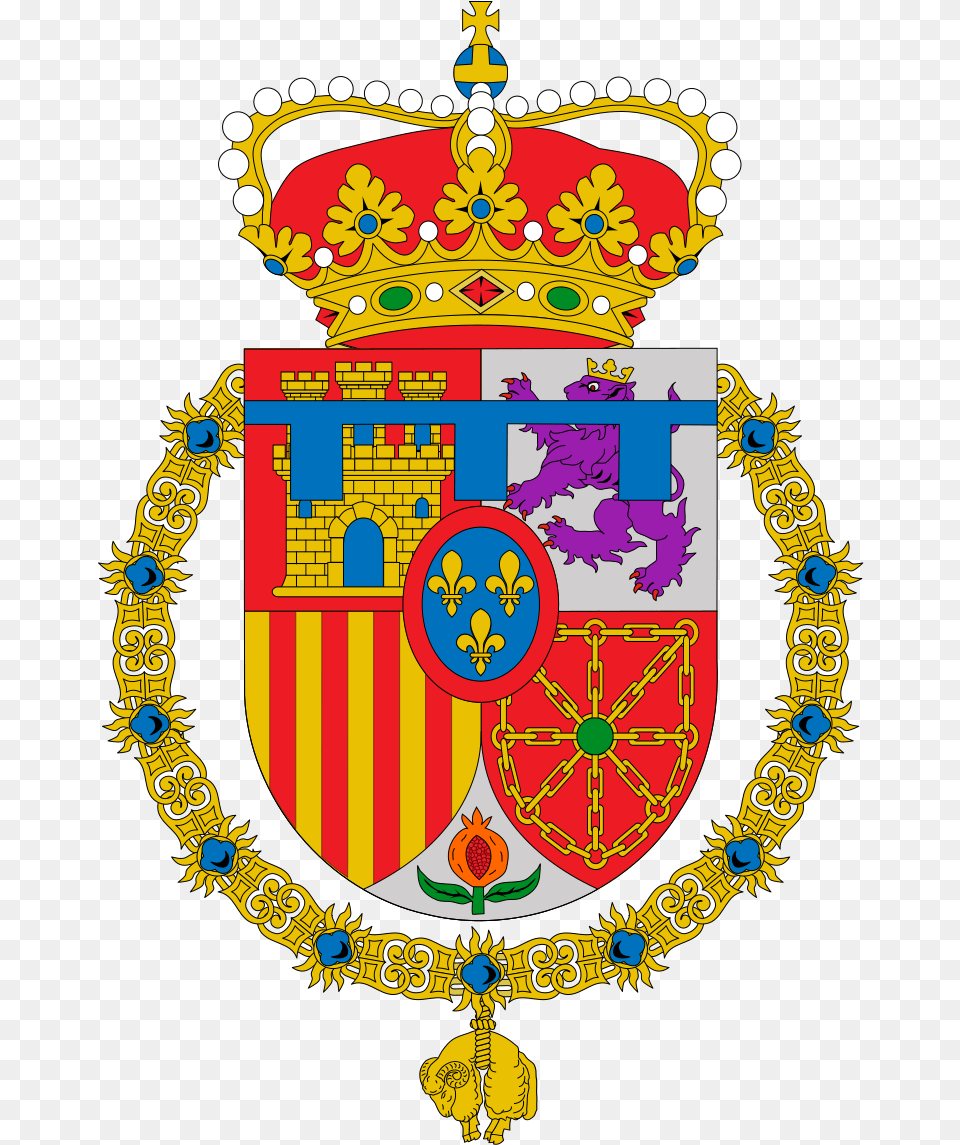 Coat Of Arms Princess Of Asturias, Emblem, Symbol, Logo, Badge Free Png