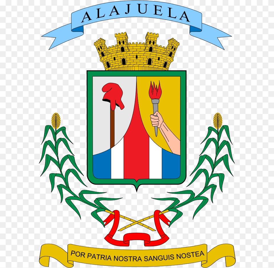 Coat Of Arms Province Alajuela Alajuela Province, Emblem, Symbol Free Png Download