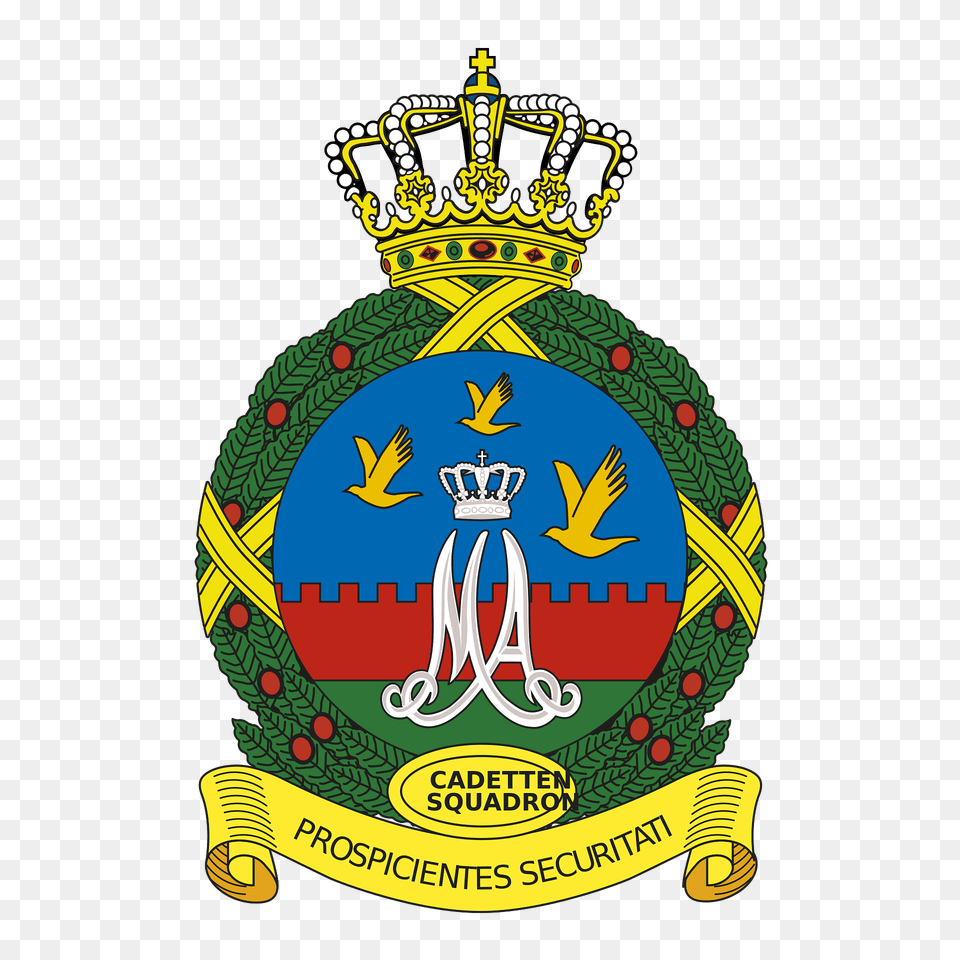 Coat Of Arms Royal Military Academy Cadets Squadron Clipart, Badge, Logo, Symbol, Emblem Png Image