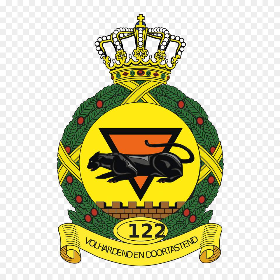 Coat Of Arms Royal Netherlands Air Force 122 Squadron Clipart, Logo, Badge, Symbol, Emblem Free Png