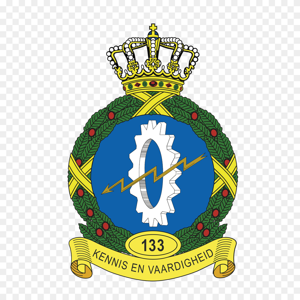 Coat Of Arms Royal Netherlands Air Force 133 Squadron Clipart, Badge, Logo, Symbol, Emblem Free Png