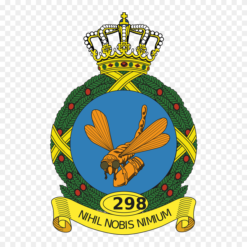 Coat Of Arms Royal Netherlands Air Force 298 Squadron Clipart, Animal, Invertebrate, Insect, Bee Free Png Download