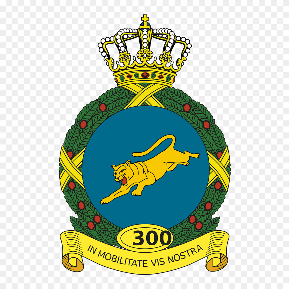 Coat Of Arms Royal Netherlands Air Force 300 Squadron Clipart, Symbol, Logo, Badge, Emblem Free Png Download