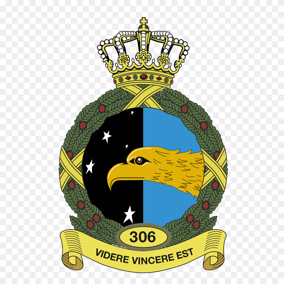 Coat Of Arms Royal Netherlands Air Force 306 Squadron Clipart, Accessories, Symbol, Badge, Logo Free Transparent Png
