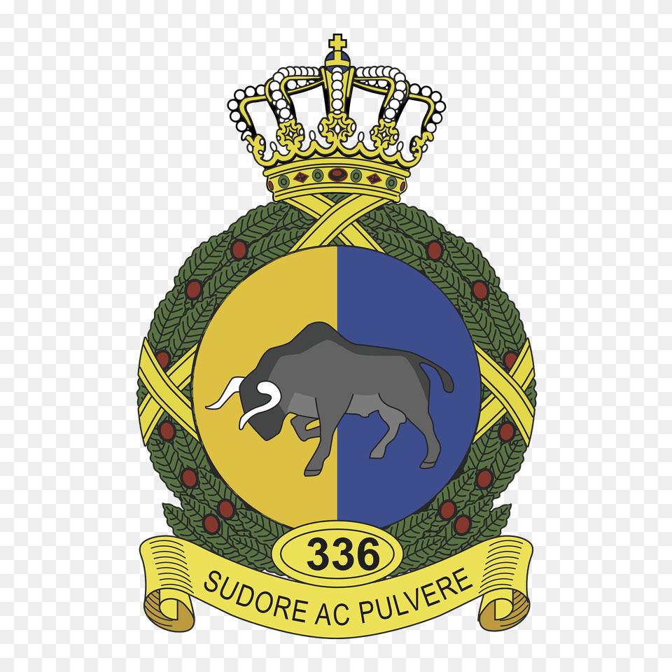 Coat Of Arms Royal Netherlands Air Force 336 Squadron Clipart, Badge, Logo, Symbol, Emblem Free Transparent Png