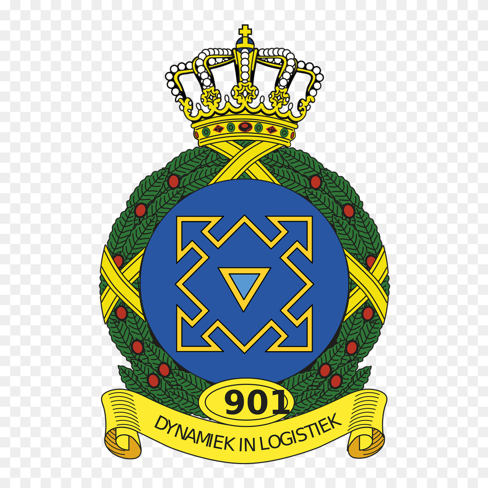 Coat Of Arms Royal Netherlands Air Force 901 Squadron Clipart, Badge, Logo, Symbol, Emblem Png Image