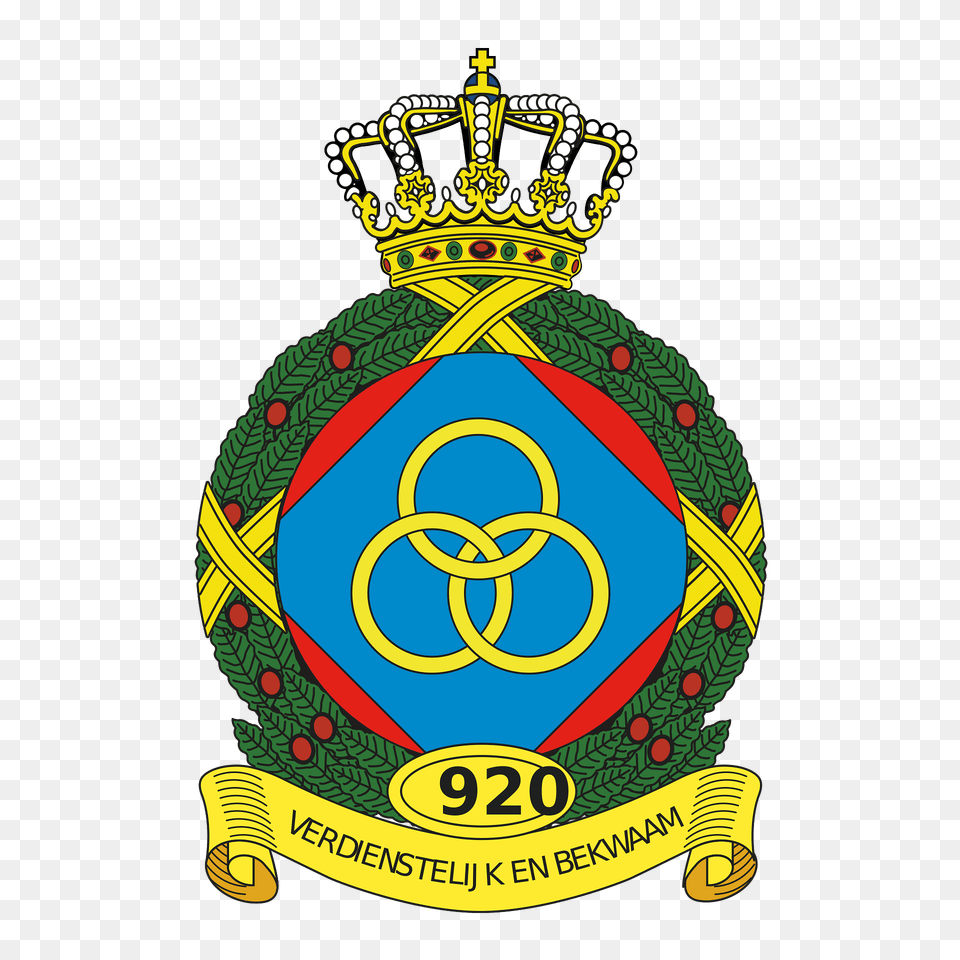 Coat Of Arms Royal Netherlands Air Force 920 Squadron Clipart, Badge, Logo, Symbol, Accessories Free Png