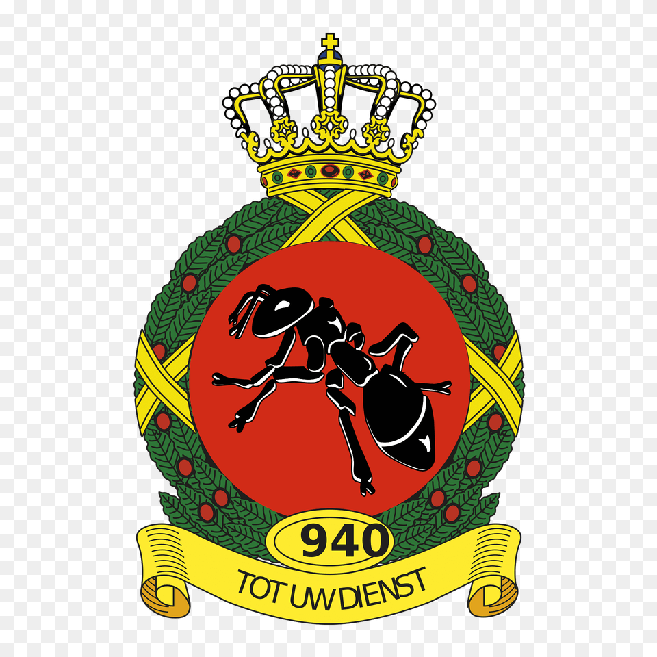 Coat Of Arms Royal Netherlands Air Force 940 Squadron Clipart, Logo, Symbol, Baby, Person Png