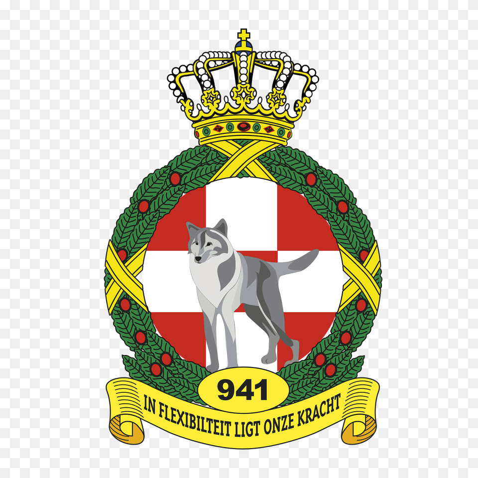 Coat Of Arms Royal Netherlands Air Force 941 Squadron Clipart, Logo, Symbol, Badge, Animal Free Transparent Png