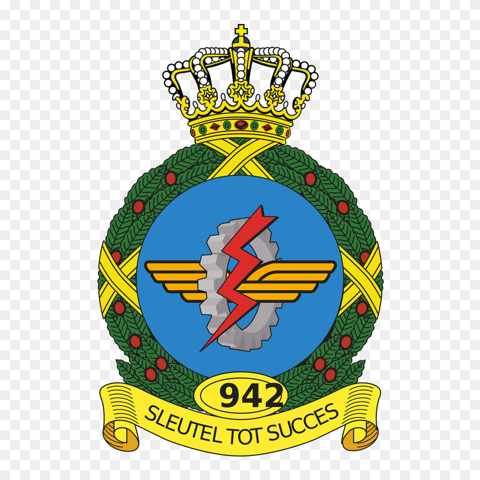 Coat Of Arms Royal Netherlands Air Force 942 Squadron Clipart, Badge, Logo, Symbol, Emblem Free Transparent Png