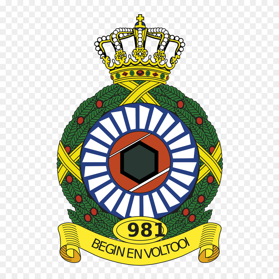 Coat Of Arms Royal Netherlands Air Force 981 Squadron Clipart, Badge, Logo, Symbol, Emblem Free Png