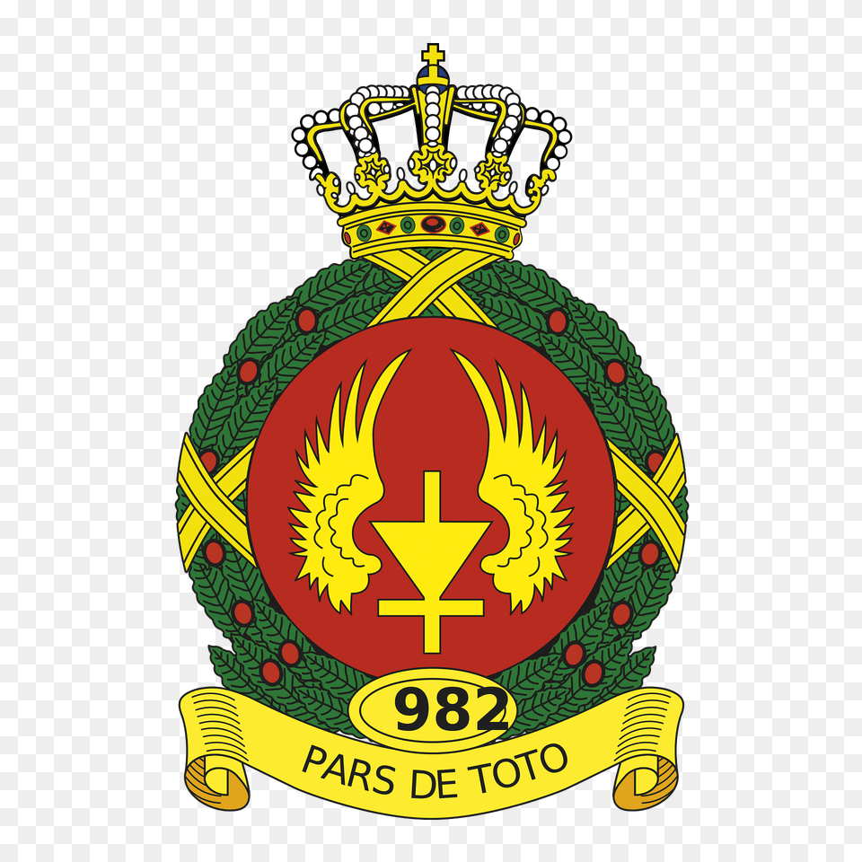 Coat Of Arms Royal Netherlands Air Force 982 Squadron Clipart, Badge, Logo, Symbol, Emblem Png Image