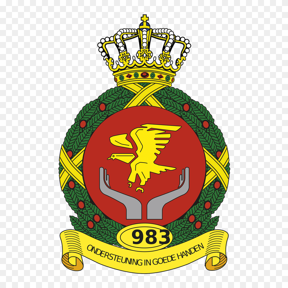 Coat Of Arms Royal Netherlands Air Force 983 Squadron Clipart, Badge, Logo, Symbol, Emblem Free Transparent Png