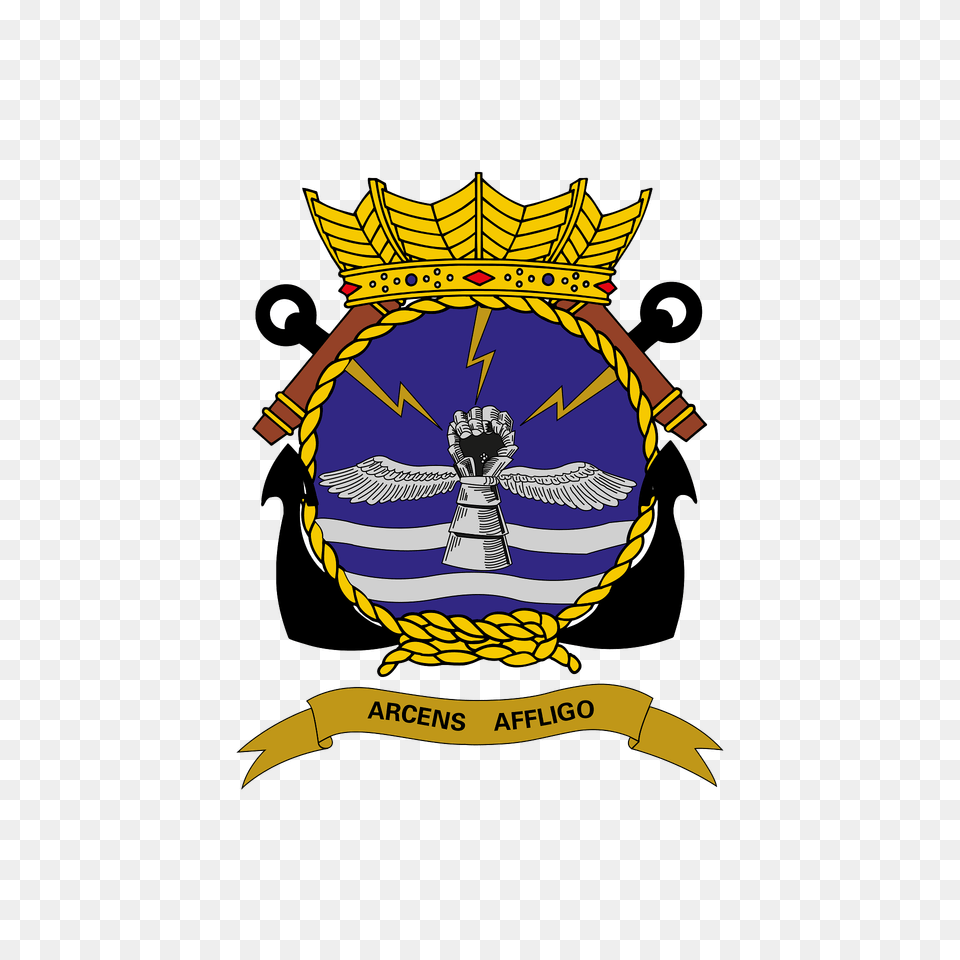 Coat Of Arms Royal Netherlands Navy 860 Squadron Clipart, Logo, Symbol, Animal, Bee Png