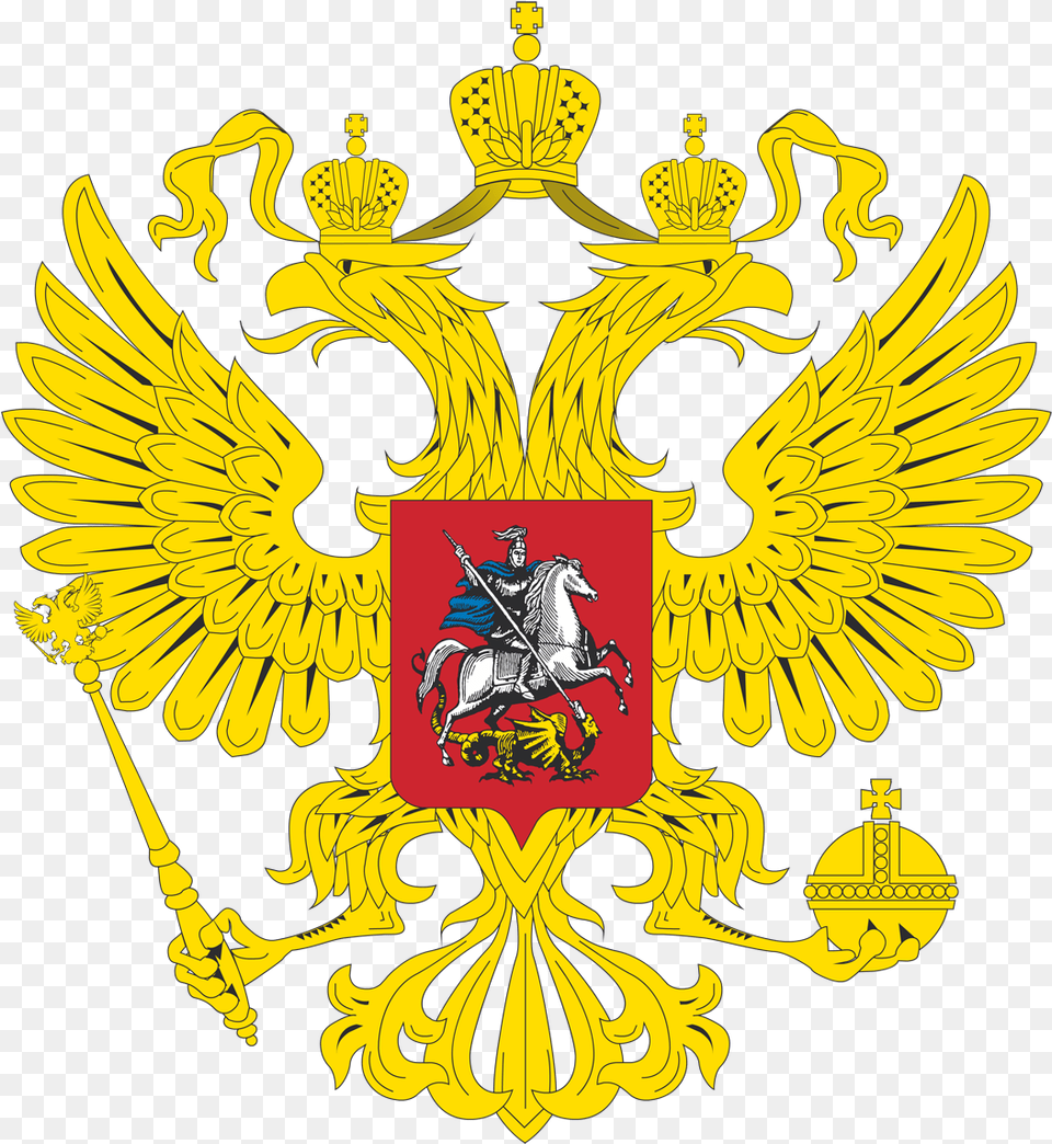 Coat Of Arms Russia Flag Russian Empire, Emblem, Symbol, Person, Animal Png