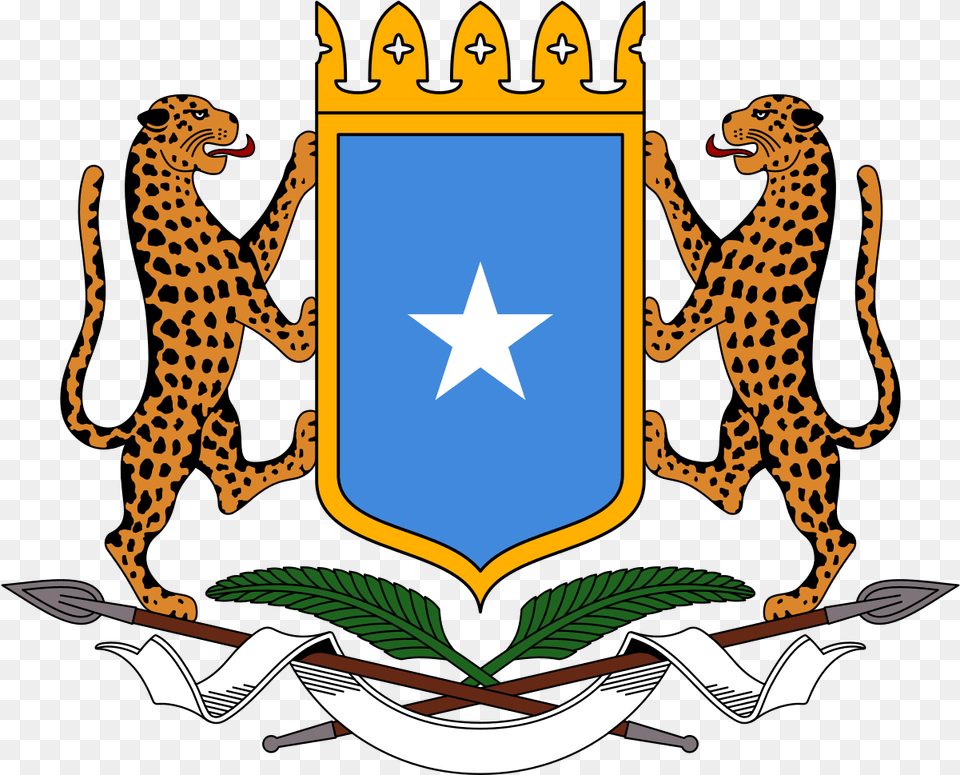 Coat Of Arms Somalia Wikipedia Federal Republic Of Somalia, Emblem, Symbol, Animal, Mammal Free Transparent Png