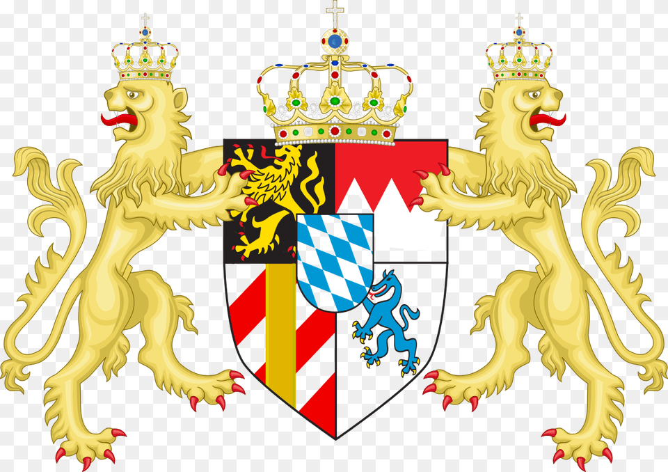 Coat Of Arms Template Download Kingdom Of Bavaria Coat Of Arms, Accessories, Jewelry, Wedding, Person Free Transparent Png