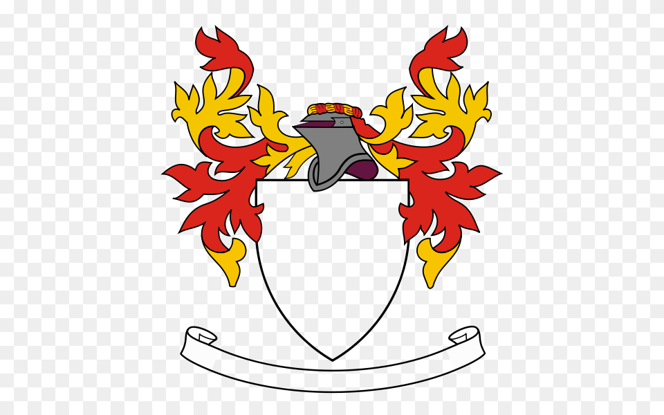 Coat Of Arms Template With Banner, Leaf, Plant, Emblem, Symbol Png Image