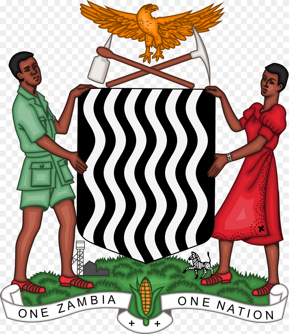 Coat Of Arms Zambia, Adult, Female, Person, Woman Free Png