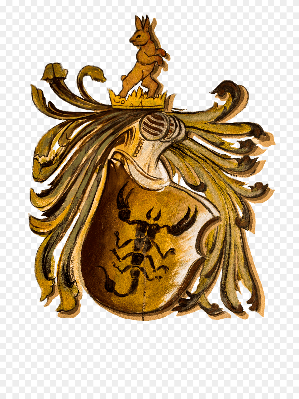 Coat Of Arms Zodiac Sign Scorpio, Emblem, Symbol, Animal, Dinosaur Free Transparent Png