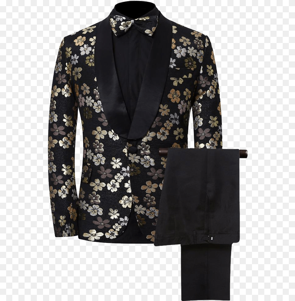 Coat Suit Images Golden And White Tuxedo Jacket, Blazer, Clothing, Formal Wear Png Image