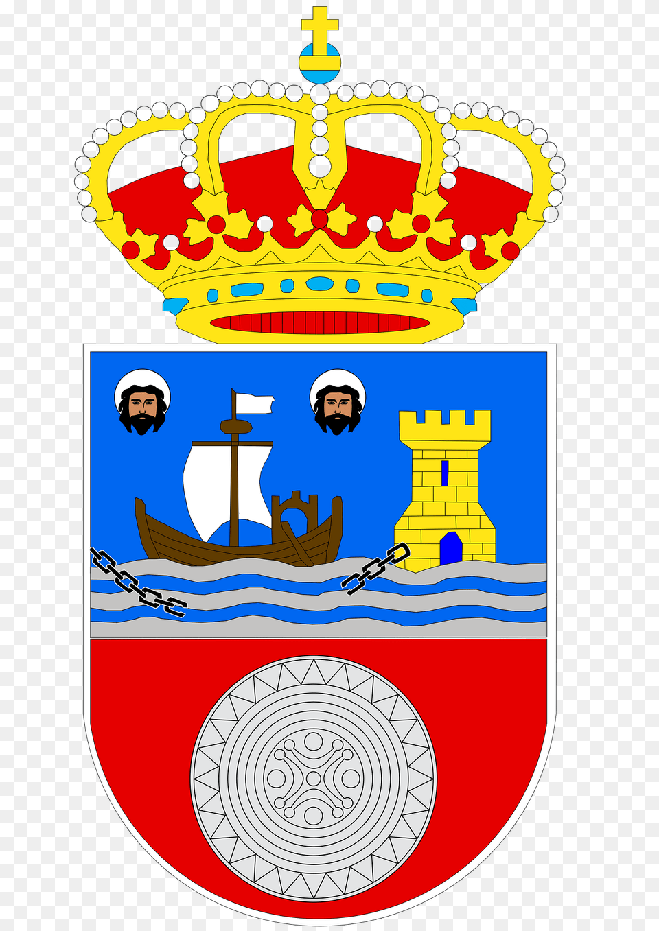 Coats Of Arms Of Cantabria Clipart, Emblem, Symbol, Person, Logo Png Image
