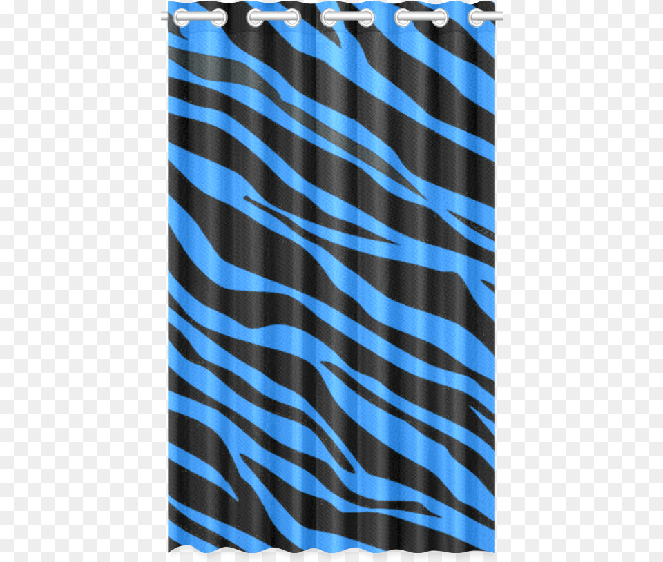 Cobalt Blue Zebra Stripes New Window Curtain 50quot X Pattern, Shower Curtain Png Image