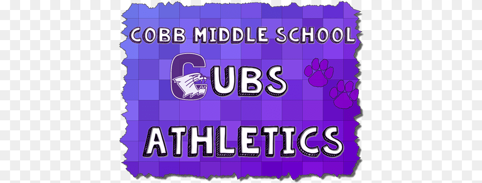 Cobb Middle School Sports Content Management System, Purple, Blackboard, Text Png