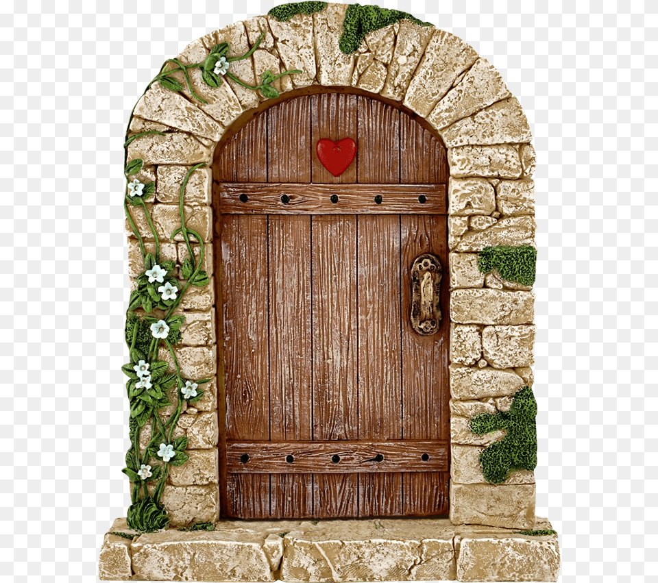 Cobblestone Fairy Door Cobblestone Door, Arch, Architecture, Wood, Gothic Arch Free Png