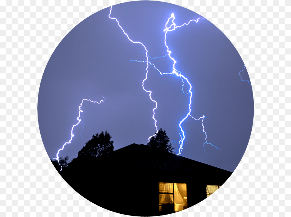 Cobh House Hit By Lightning, Nature, Outdoors, Storm, Thunderstorm Free Transparent Png