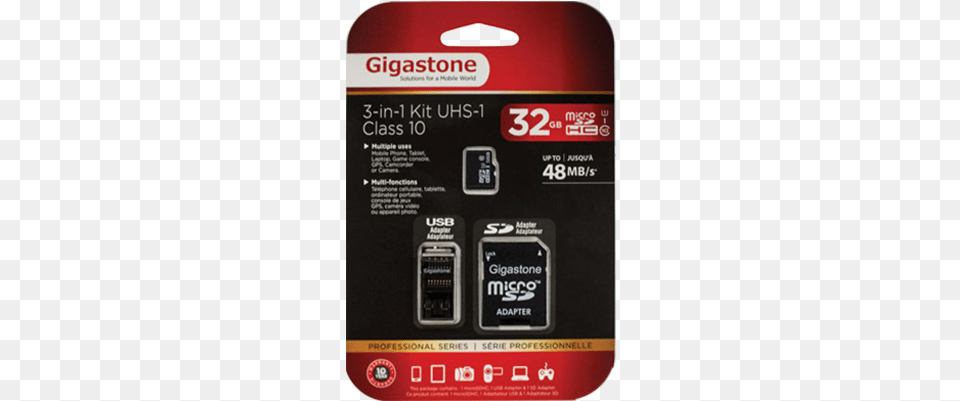 Cobra 9808 Gigastone 32gb 3 In 1 Micro Sd Card, Adapter, Electronics, Computer Hardware, Hardware Free Transparent Png