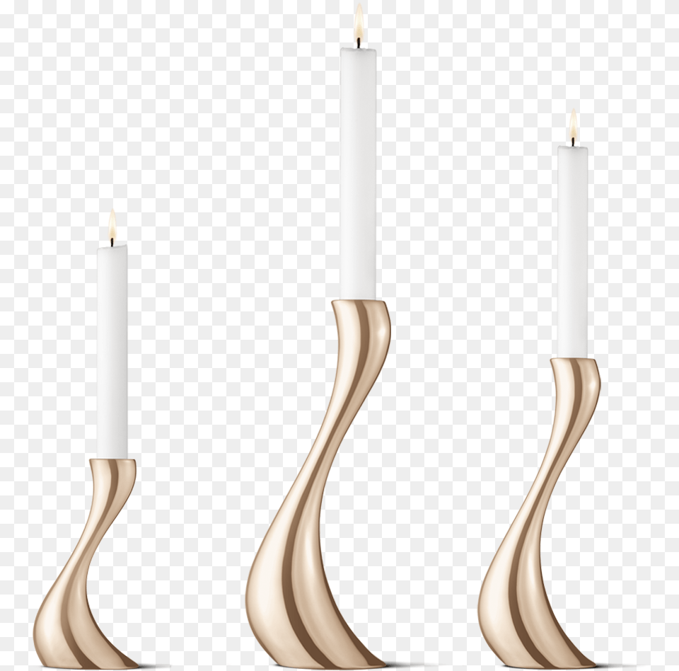 Cobra Candleholder Set Gold Georg Jensen As, Candle, Candlestick, Festival, Hanukkah Menorah Free Transparent Png