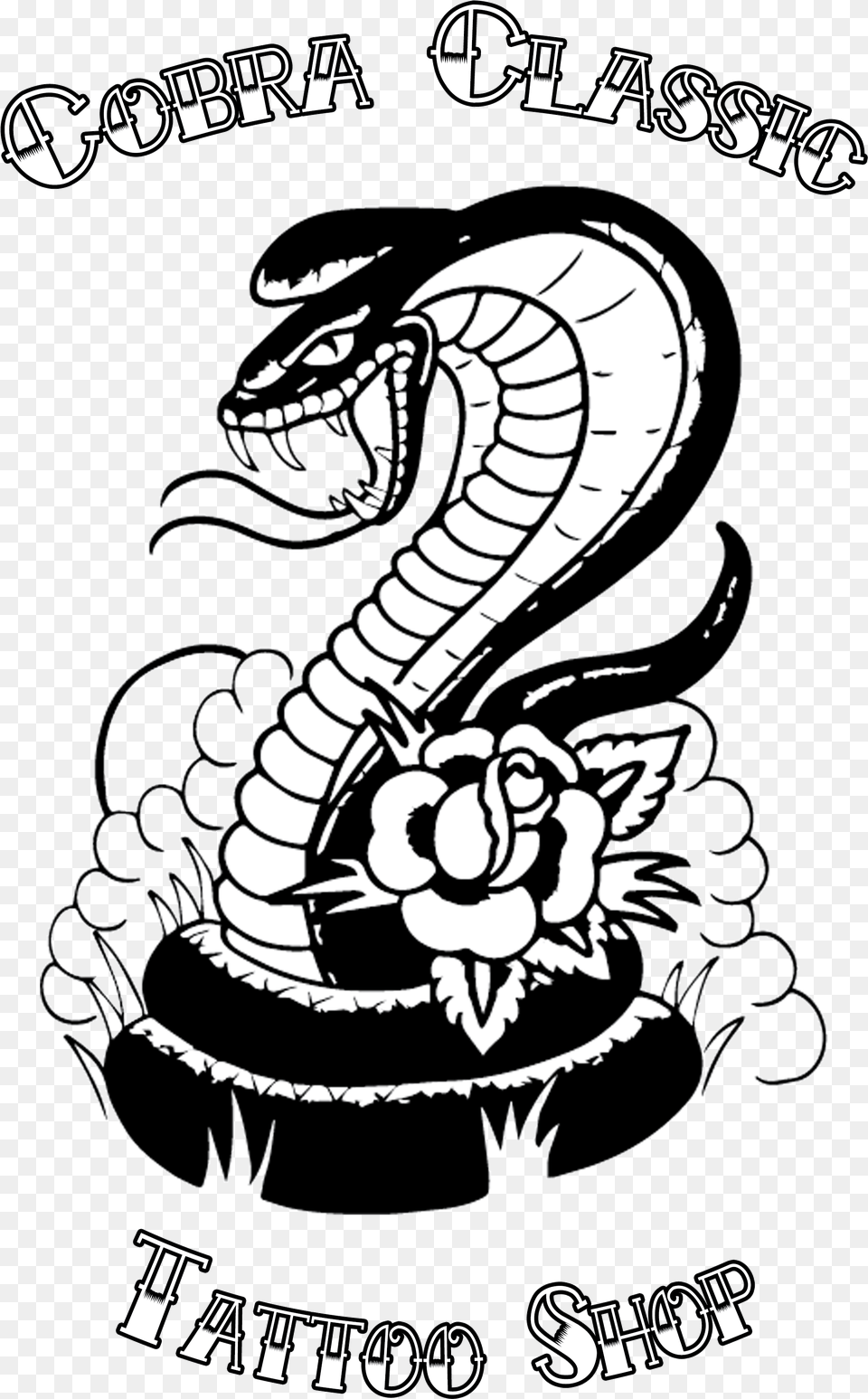 Cobra Classic Tattoo Tattoo Artist Clip Art Classic Tattoos Black And White, Animal, Reptile, Snake Png Image