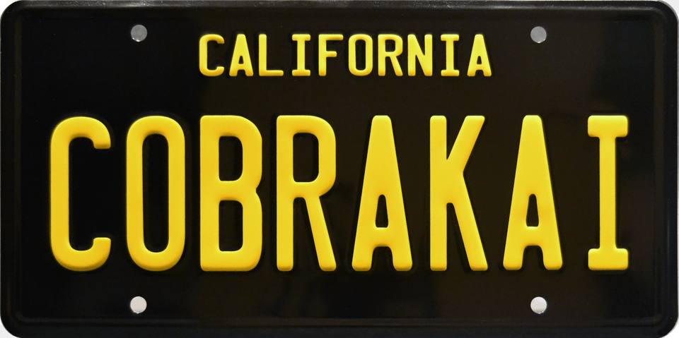 Cobra Kai License Plate Png