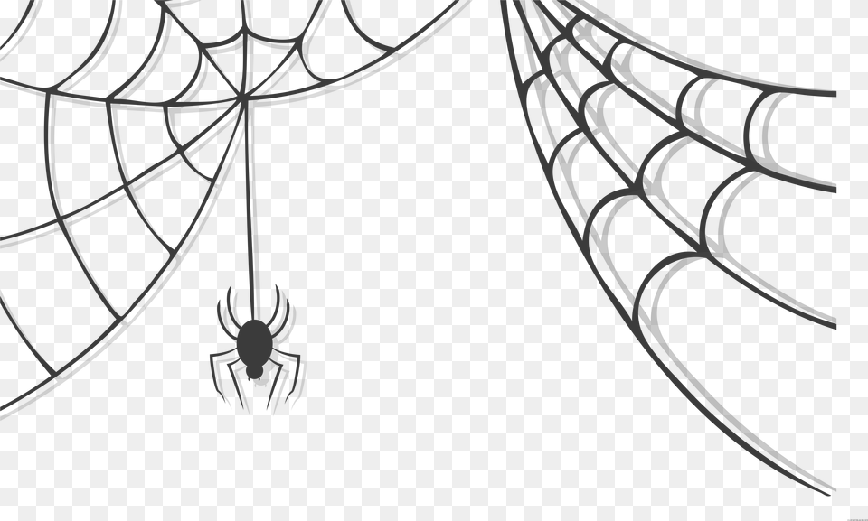 Cobwebs Transparent Spooky Halloween Spider Web Clipart, Spider Web, Blade, Dagger, Knife Png Image