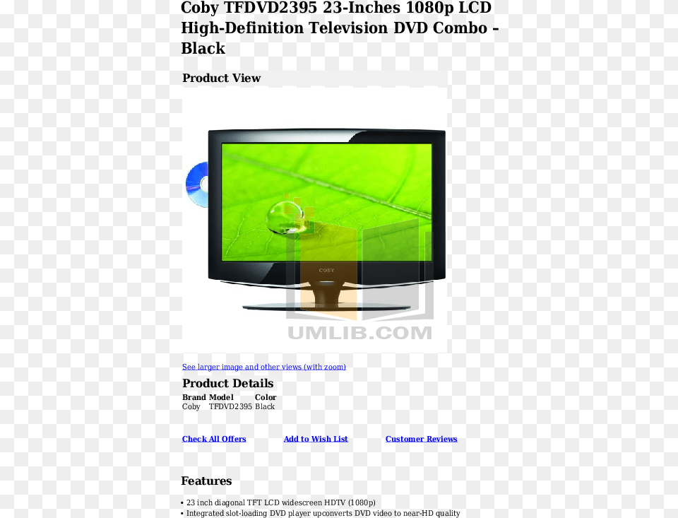 Coby Plasma Tv Tf Dvd3295 Pdf, Computer Hardware, Electronics, Hardware, Monitor Free Transparent Png