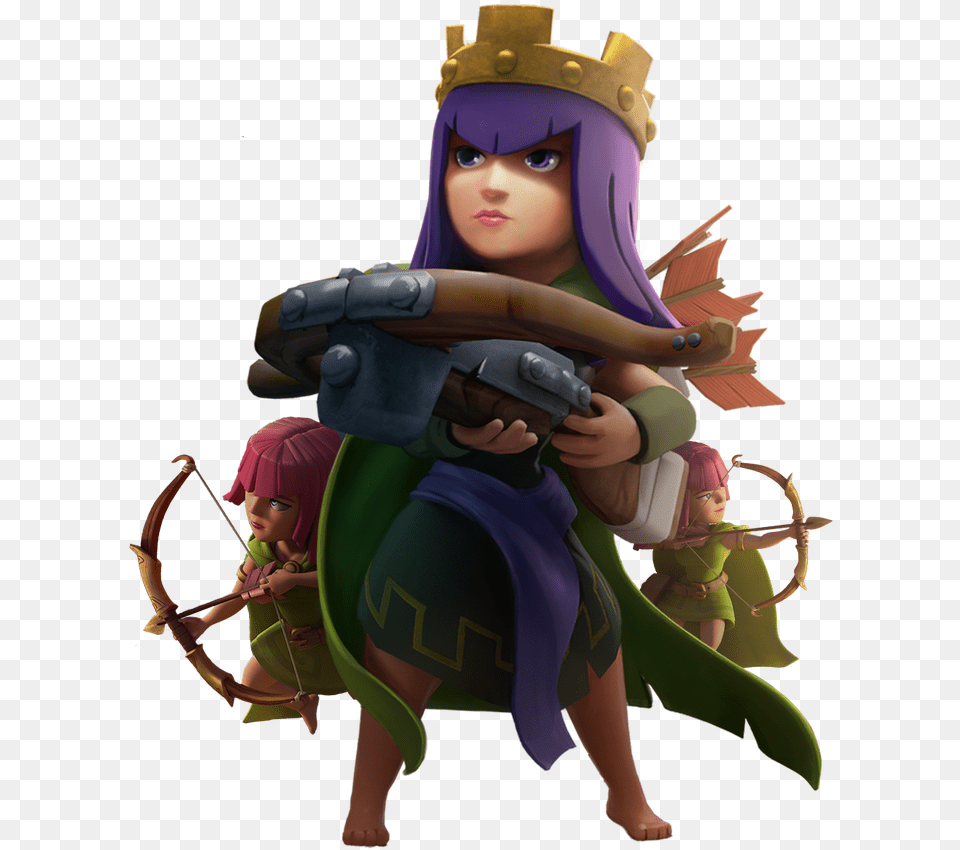 Coc Archer Queen, Sport, Person, Weapon, Bow Free Png