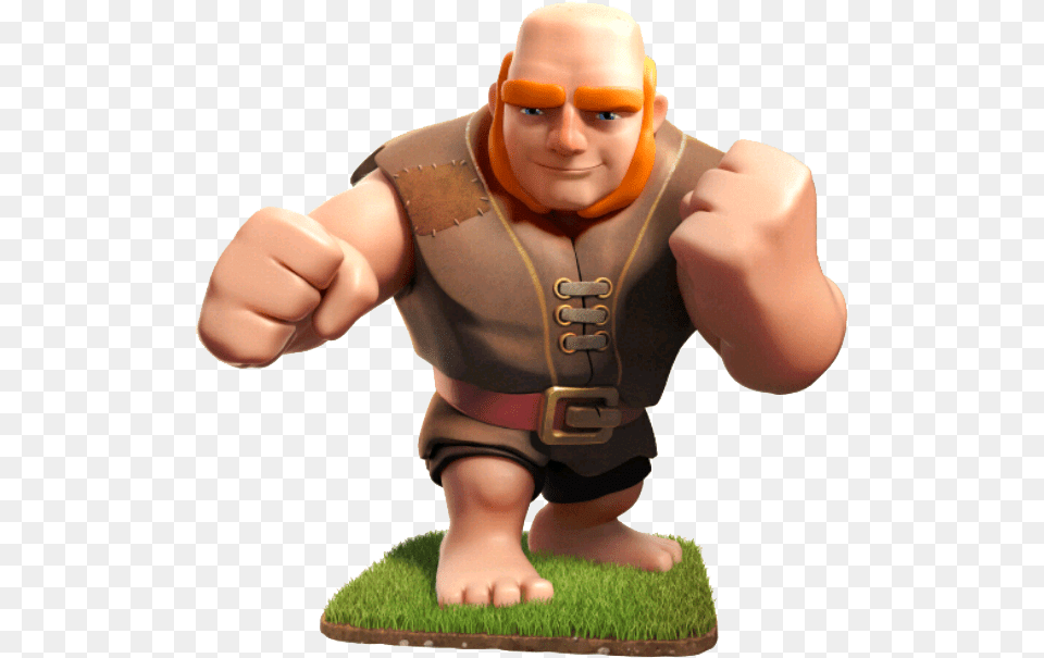 Coc Giant, Baby, Person, Figurine, Face Free Png