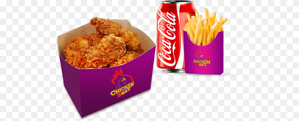 Coca Cola, Can, Tin, Food, Fried Chicken Png