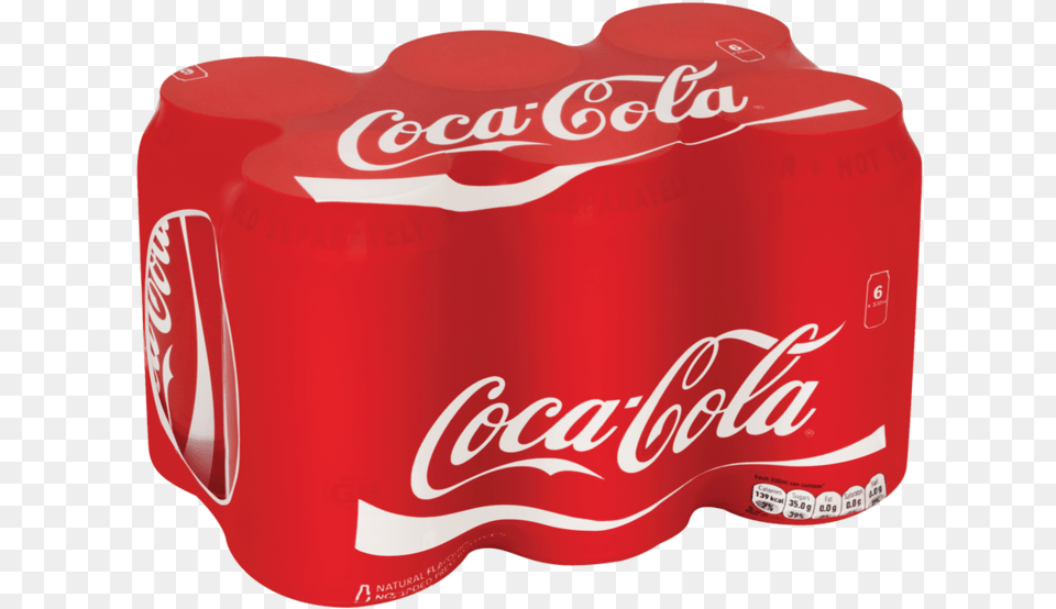 Coca Cola 6 X 330ml Cans Coca Cola, Beverage, Coke, Soda, Food Free Png Download