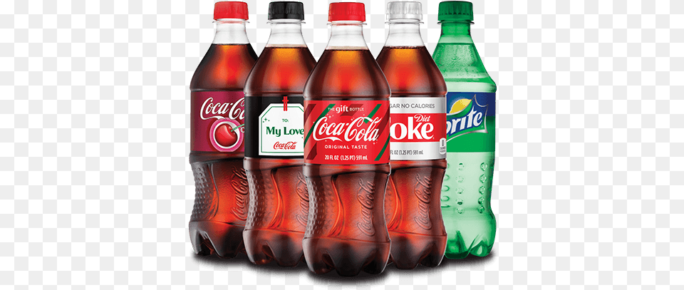 Coca Cola Bottle Family Sprite 20 Oz Plastic Coca Cola Gift Bottle 2018, Beverage, Coke, Soda, Food Png