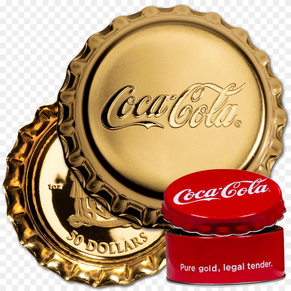 Coca Cola Coin 1 Oz Emkcom Coca Cola Coin Atlanta, Gold, Beverage, Coke, Soda Free Png