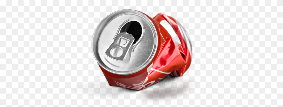 Coca Cola Crushed Can Front View, Tin, Beverage, Coke, Soda Free Png Download
