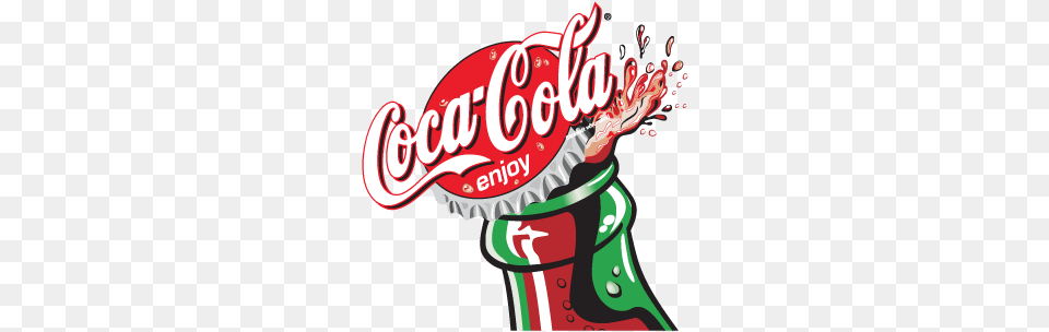 Coca Cola Enjoy Bottle Logo Of Coca Cola Company, Beverage, Coke, Soda, Dynamite Free Transparent Png