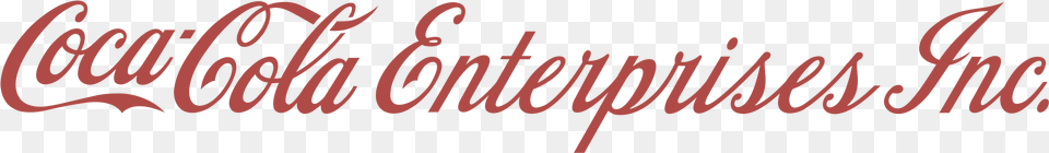 Coca Cola Enterprises Inc Logo Transparent Coca Cola Co Logo, Text Free Png Download