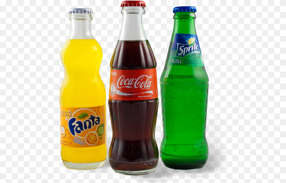 Coca Cola Fanta Sprite, Beverage, Soda, Bottle, Pop Bottle Png Image