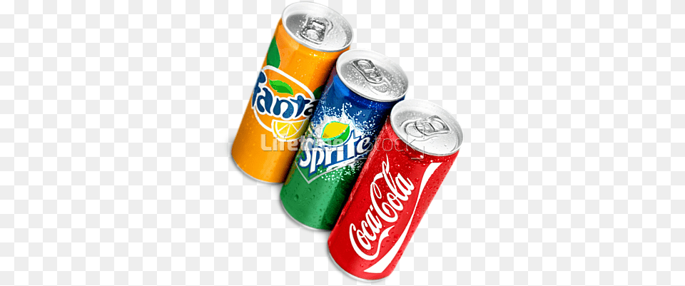 Coca Cola Fanta Sprite Picture Small Cans Of Soft Drink, Can, Tin, Beverage, Soda Free Png Download