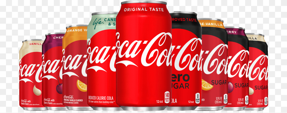 Coca Cola Flavors, Beverage, Coke, Soda, Can Free Transparent Png