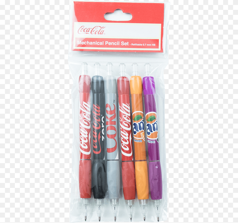 Coca Cola Multi Brands Mechanical Pencil Settitle Candle, Beverage, Coke, Soda, Brush Free Png Download