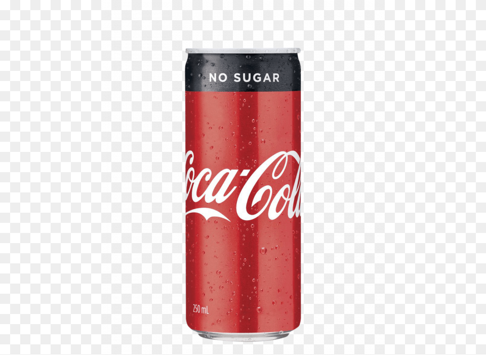 Coca Cola No Sugar 24 X 250ml Slimline Cans Light Sango, Can, Tin, Beverage, Coke Free Png